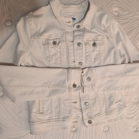 Old navy white denim jacket - Picture 1 of 4